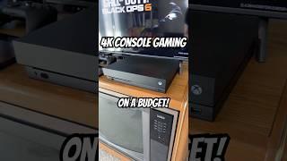 4k Console Gaming on a Budget! #xbox #xboxonex #gaming #techtok #microsoft