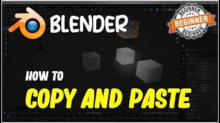 Blender How To Copy And Paste Tutorial