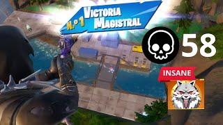 58 Eliminaciones Solo vs Squads Zero Build Gameplay Victoria (Capitulo 6 Temporada 2 PC)