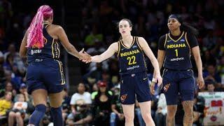 Fever' Caitlin Clark, Kelsey Mitchell, Aliyah Boston React To Angel Reese Flagrant Foul & More