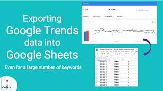 Exporting Google Trends data into Google Sheets (unlimited number of keywords)