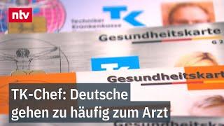 Forderung nach Strafgebühr - TK-Chef: Deutsche gehen zu häufig zum Arzt | ntv