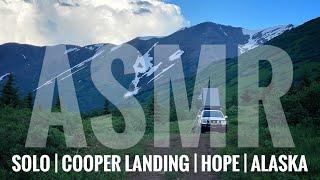 ASMR SOLO OVERLANDING | Truck Camping in Cooper Landing and Hope, Alaska | Short Film