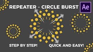 After Effects Repeater Circle Burst - Step by Step