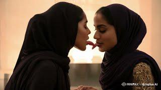 Muslim Women Share a lovely french kiss | Lesbians Kissing Video | LGQBT