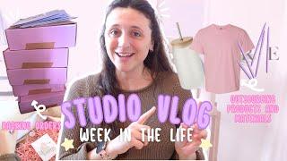 SMALL BUSINESS VLOG - Pack orders with me & where I outsource my materials and products with FAIRE