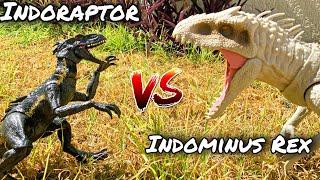 INDOMINUS REX VS INDORAPTOR / STOP MOTION TOY MOVIE JURASSIC WORLD