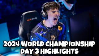 RLCS 2024 WORLD CHAMPIONSHIP DAY 3 HIGHLIGHTS | ALL ROUND 3 AND UPPER 4 MATCHES!