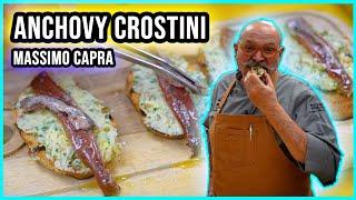 Anchovy Crostini - Massimo Capra