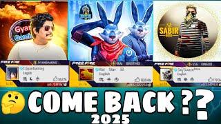 OLD LEGEND  ARE BACK IN 2025  FREE FIRE  | Garena free fire #freefire