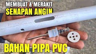 MEMBUAT POMPA S3NAPAN ANGIN PASER bahan PIPA PVC #creative #idecreative #esdetv #diy