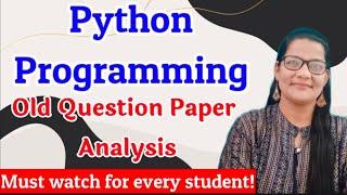 Python  Old Questions Paper  RGPV | Python For Beginners