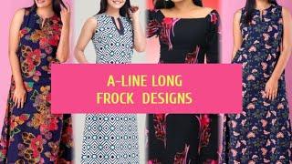 A-line long frocks designs 2022️ #frockdesigns #newfrocks #2022 #trendyfashion