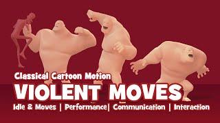 Classical Cartoon Motion - Violent Moves | Hand Key Character Animation for iClone and ActorCore