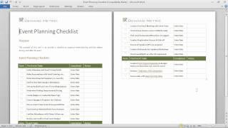 Event Planning Checklist