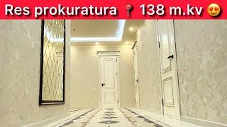 ResProkuratura qasında 138 m2 3 xanalı kvartira.  828 Mln (528+300) Super remont. :91-377-88-84