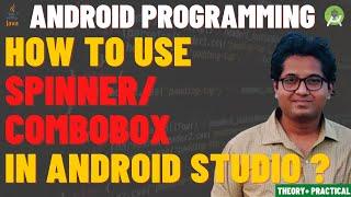 Android Spinner Tutorial | Android Text Spinner Tutorial Example | Spinner Drop Down List Example