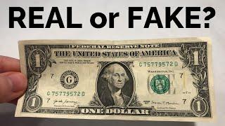 How to Tell if a $1 Bill is REAL or FAKE