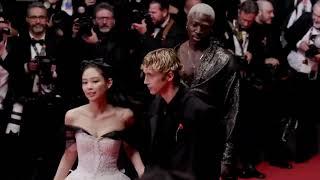 Troye Sivan and Jennie Kim at the Cannes Film Festival for THE IDOL Premiere