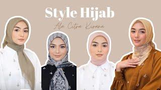 TUTORIAL HIJAB SEGIEMPAT SIMPEL NO RIBET UNTUK SEHATI HARI /FORMAL