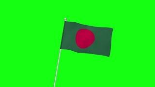 Waving Bangladesh Flag-Green Screen,no copyright#greenscreen #bangladesh