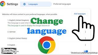 How to change language on Google Chrome