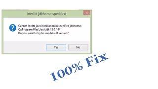 How To Fix Cannot Locate Java Installation In Specified Jdkhome | invalid jdkhome specified Fixed