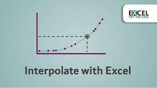 Interpolate with Excel | FORECAST function can interpolate | Excel Off The Grid
