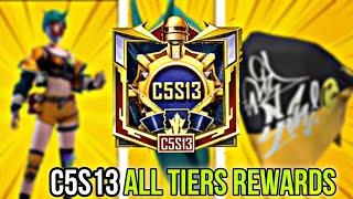 CYCLE 5 SEASON 13 ALL TIERS REWARDS | PUBG MOBILE C5S13 TIER REWARD | PUBG |BGMI