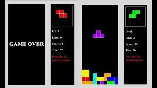 Tetris Game Using HTML CSS and JAVASCRIPT