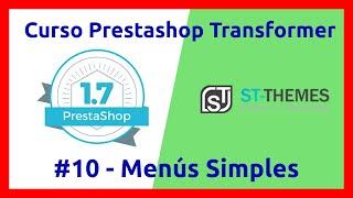  Curso PrestaShop Transformer ‍ #10 Menús Simples con Transformer 