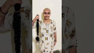 Long Hair Donation (Full Headshave)  for Cancer Patients | Revathi Jannavarapu #ytshorts