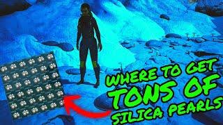 Where to get TONS OF SILICA PEARLS on Ark Survival Ascended on the ISLAND!