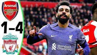 Arsenal vs Liverpool 1-4 - All Goals and Highlights - 2024  SALAH