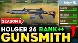 HOLGER 26 Best GUNSMITH in COD Mobile SEASON 6 | HOLGER 26 Best ATTACHMENTS for RANK Match!