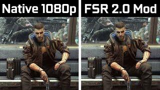 Cyberpunk 2077 - AMD FSR 2.0 Mod - GTX 1650 - Benchmark Comparison