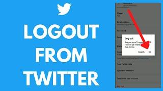 How to Logout of Twitter App