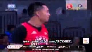 Jay R Reyes Reverse Slam Dunk Brgy  Ginebra vs Meralco Bolts May 24, 2014