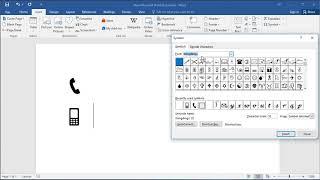 How to type telephone receiver symbol in word: How to insert Telephone sign in Word
