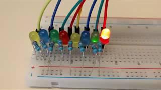 W3Schools Node.js Raspberry Pi Flowing LEDs