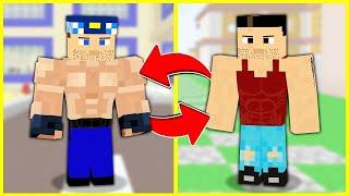 KEREM VE KEMAL 24 SAAT BOYUNCA YER DEĞİŞTİRDİ!  - Minecraft ZENGİN FAKİR HAYATI