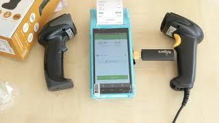 CONNECTING BARCODE SCANNER WITH MOBILE TOUCH POS BILLING MACHINE