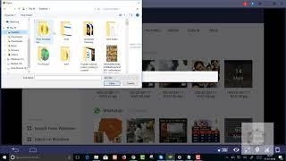 How to send image and media files from PC to WhatsApp Bluestack