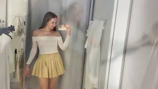 4K Alisa's Transparent Fashion Try On Haul   Get Ready With Me Bold & Elegant No Bra Challenge