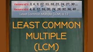 What is the Least Common Multiple (LCM)? | Easy Definition in 30 Seconds | MATHalino123