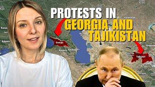 HOW RUSSIA IS LOSING INFLUENCE: PROTESTS IN GEORGIA & TAJIKISTAN Vlog 674: War in Ukraine
