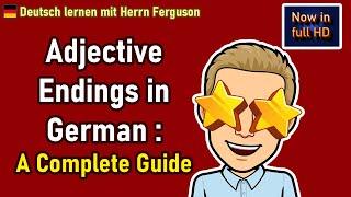 Mastering German Adjective Endings: A Comprehensive Guide! Learn German Grammar Easily! (Full HD)