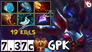 Queen of Pain Pos 2 | 19 kills | gpk | 7.37c | Immortal Dota