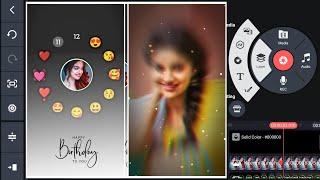 Trending Clock Emoji Birthday Status Video Editing in Kinemaster