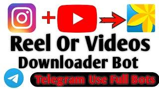 TELEGRAM 3 USEFUL BOTS | HOW TO DOWNLOAD INSTAGRAM REELS | UNLIMITED CLOUD STORAGE